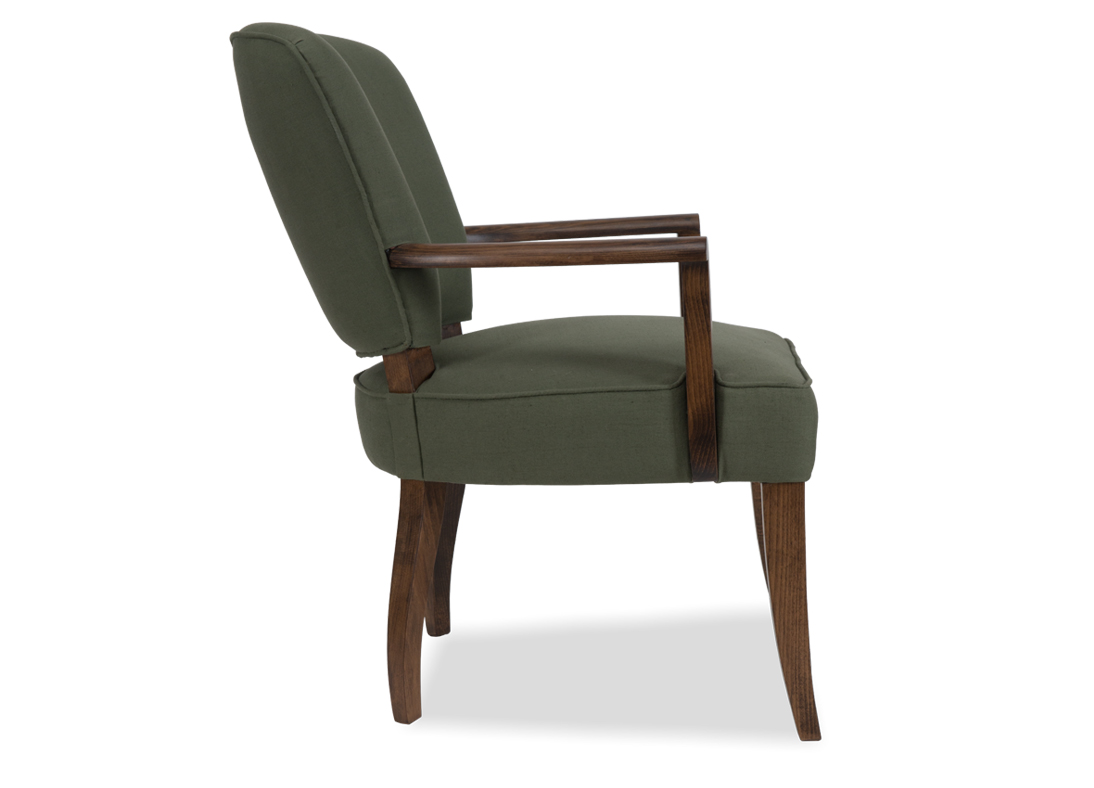 Shimla Accent Chair Spruce  Smoked Brown